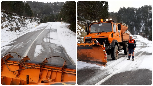Ä°SKÄ°LÄ°P-TOSYA YOLUNU KAR KAPLADI