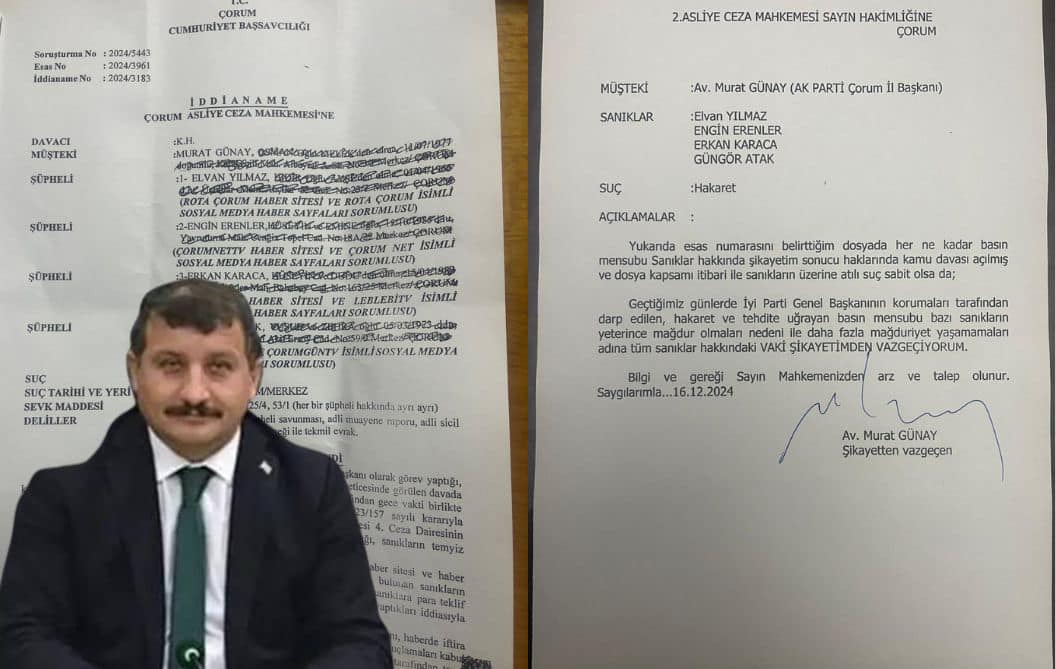 GÃœNAY DAVASINI GERÄ° Ã‡EKTÄ°