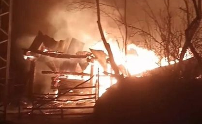 KARGIâ€™DA KORKUTAN YANGIN!