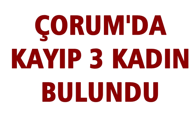 POLÄ°S, ARANAN 3 KADINI BULDU