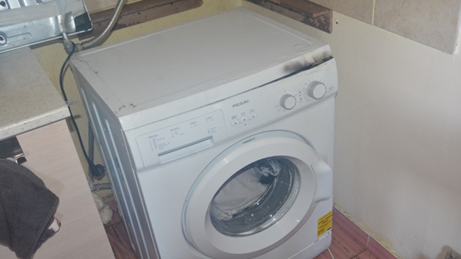 Ã‡AMAÅžIR MAKÄ°NASI YANGIN Ã‡IKARDI