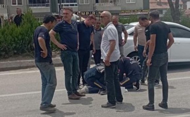 YAÅžLI ADAMA OTOMOBÄ°L Ã‡ARPTI