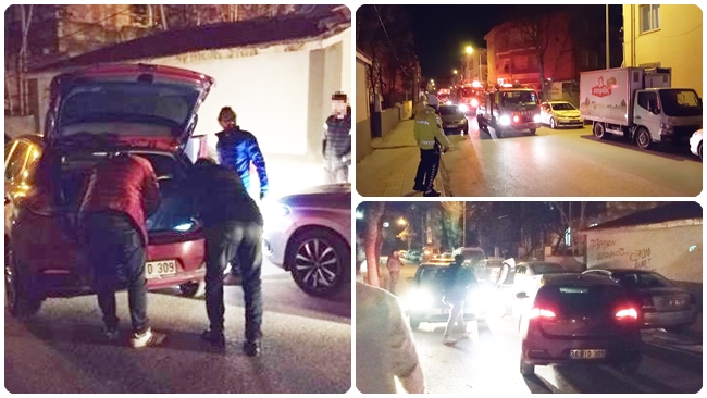 POLÄ°STEN KAÃ‡TILAR, KAZA  YAPINCA YAKALANDILAR