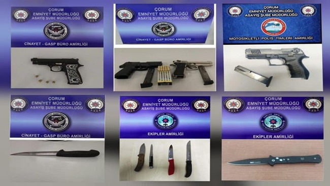 Ã‡ORUM POLÄ°SÄ° SUÃ‡LULARA GÃ–Z AÃ‡TIRMADI