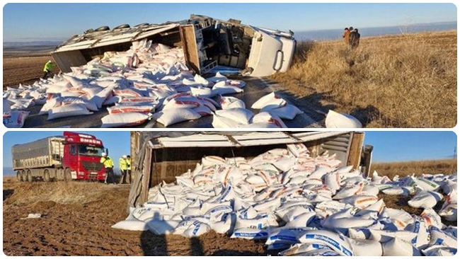 YEM YÃœKLÃœ TIR DEVRÄ°LDÄ°