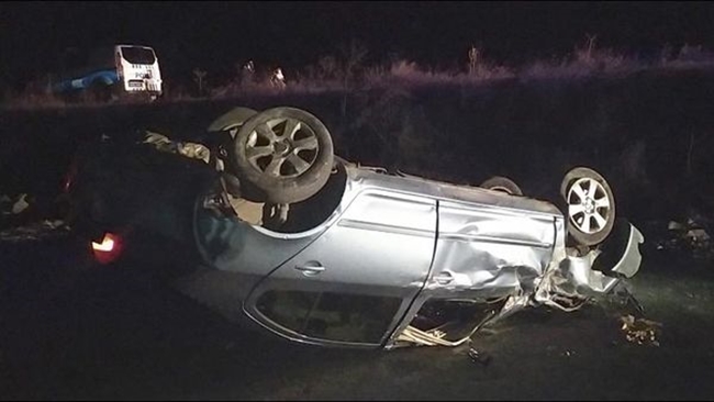 OTOMOBÄ°L TAKLA ATTI