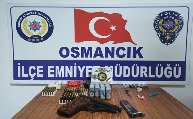 Ã‡ORUMâ€™DA UYUÅžTURUCU  VE SÄ°LAH OPERASYONU!