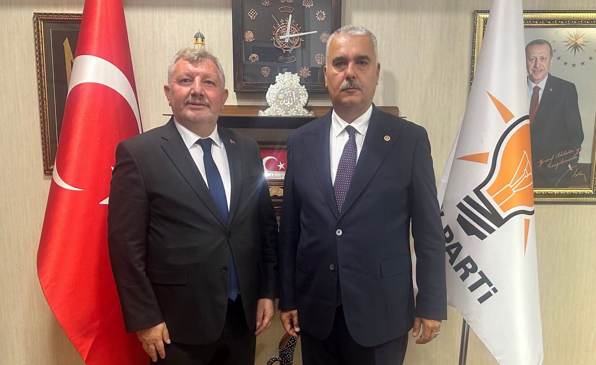 BAŞKAN GELGÖR'DEN MİLLETVEKİLİ AHLATÇI'YA ZİYARET