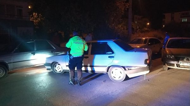 POLÄ°STEN KAÃ‡ARKEN KAZA YAPTI