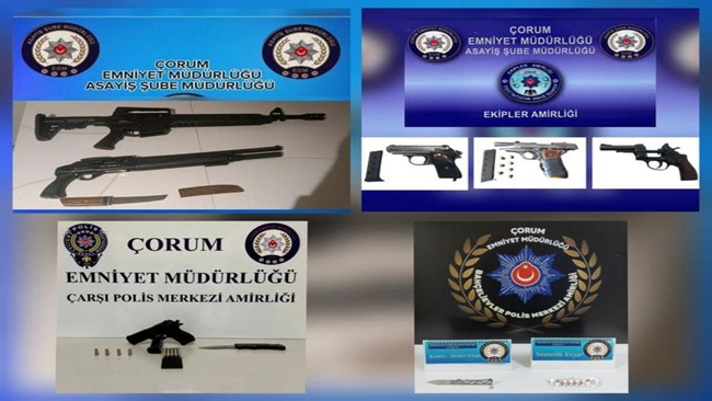 25 SÄ°LAH ELE GEÃ‡Ä°RÄ°LDÄ°