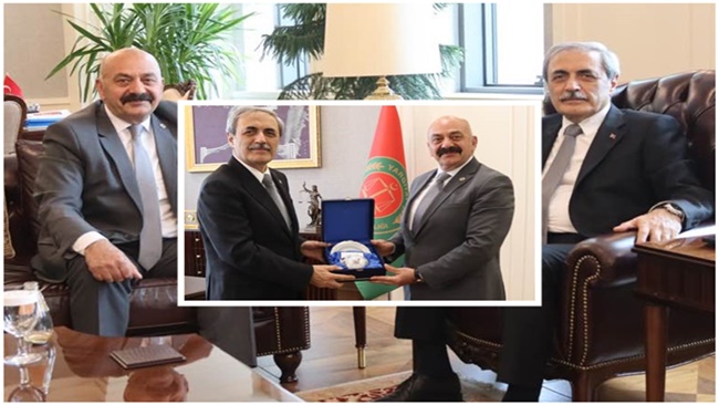 Ä°SBÄ°R, YARGITAY CUMHURÄ°YET  BAÅžSAVCISI ÅžAHÄ°Nâ€™Ä° ZÄ°YARET ETTÄ°