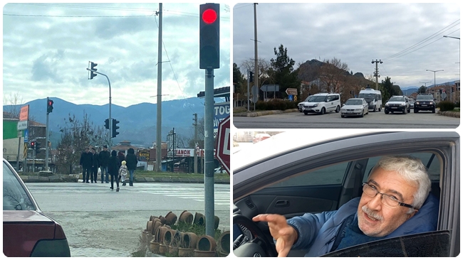 TRAFÄ°K LAMBASI KIRMIZIDA TAKILI  KALDI, SÃœRÃœCÃœLER ZOR ANLAR YAÅžADI