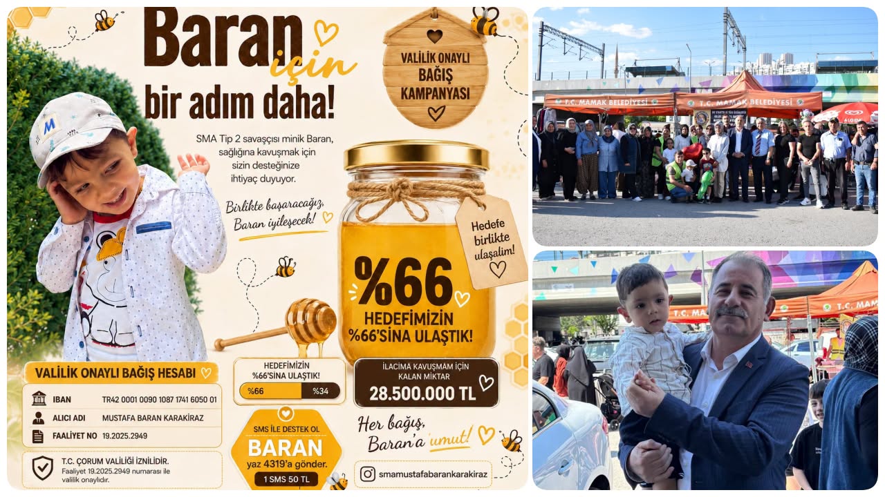 MUSTAFA BARAN İÇİN MAMAK’TA DESTEK STANDI AÇILDI