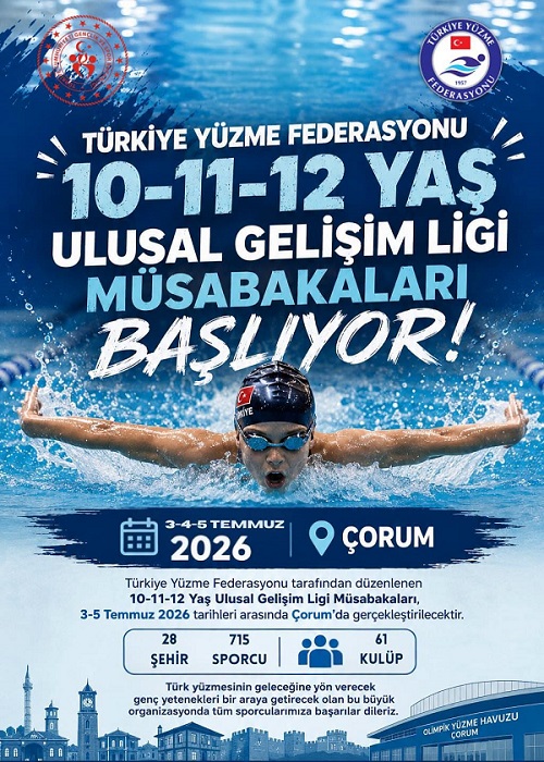 ÇORUM, TÜRKİYE'NİN GELECEK VADEDEN YÜZÜCÜLERİNİ  AĞIRLAYACAK